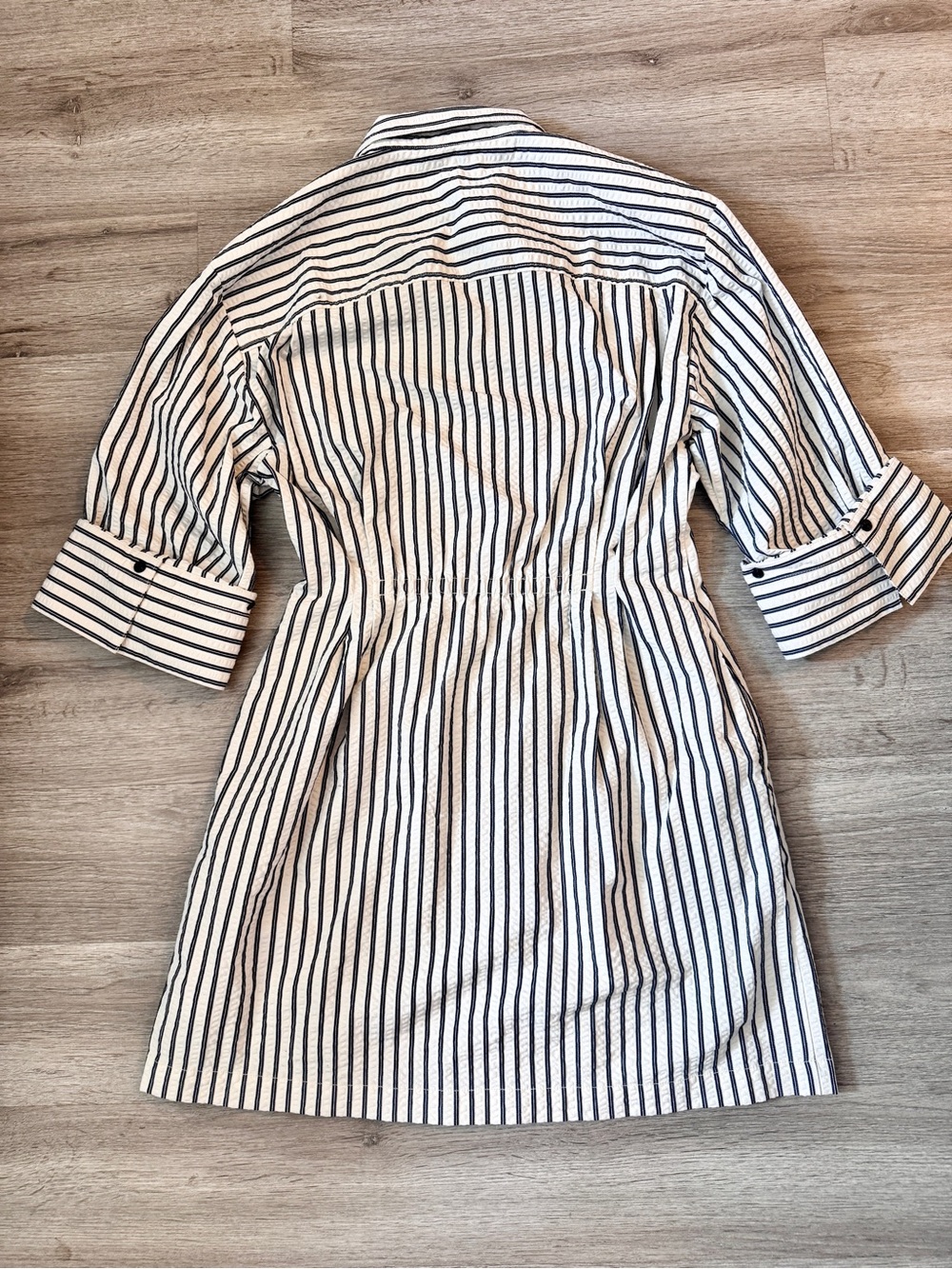 Madewell Tucked Mini Shirtdress - Picture 2 of 4